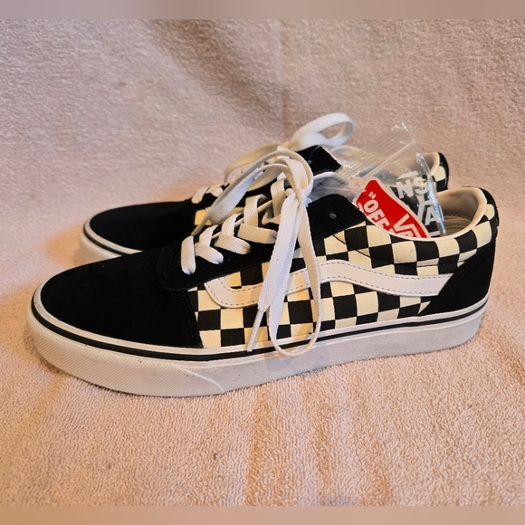 Vans Black and White Checkered Sneakers - Picture 1 of 5